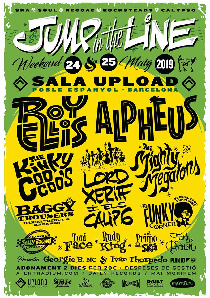 Cartel del Jump In The Line Weekend 2019 de Barcelona, que se celebra el 24 y 25 de mayo