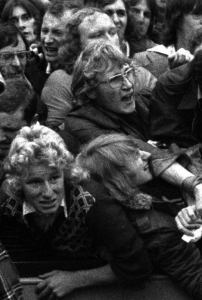 West Ham United vs Manchester United, Upton Park, Londres, octubre de 1975