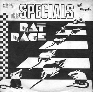 Portada edición alemana Rat Race de The Specials