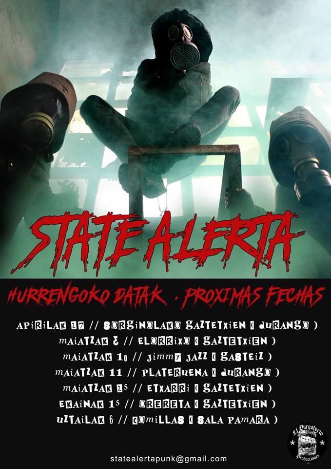Conciertos de State Alerta para mayo y junio de 2019