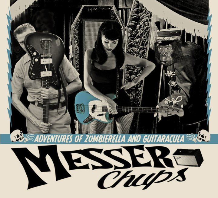 Portada de 'the Adventures of Zombierella and Guitaracula' de Messer Chups