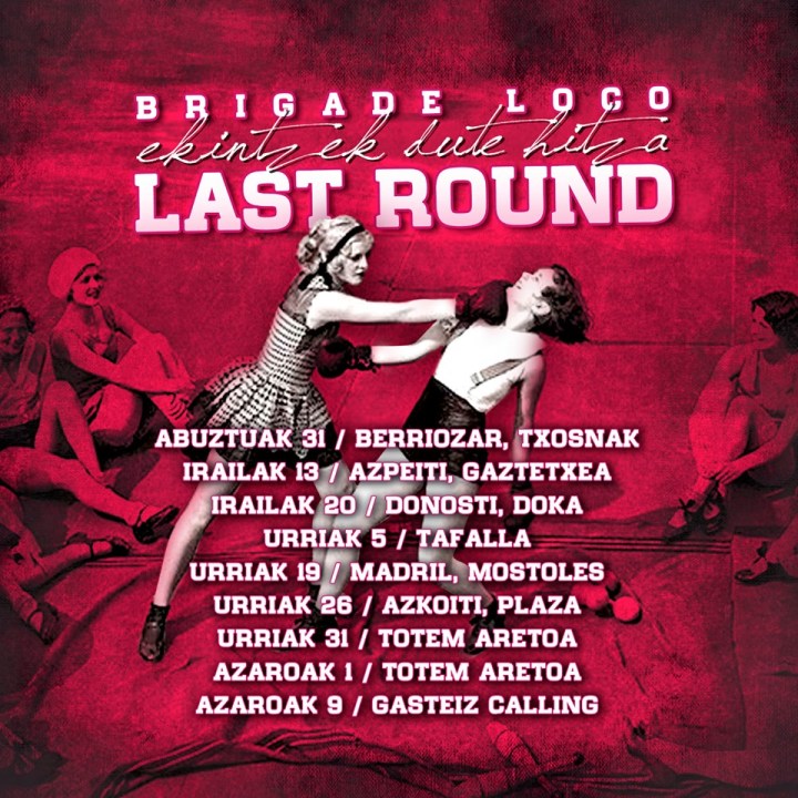 Conciertos de Brigade Loco en septiembre, octubre y noviembre de 2019