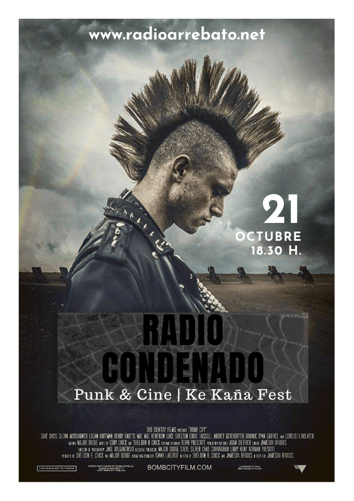 En el #4 programa de Radio Condenado hablamos de Punk & Cine, centrándonos en las películas Bomb City y Green Room, así como en el documental 'The Dicks From Texas', además hablamos con los organizadores del Ke Kaña Fest