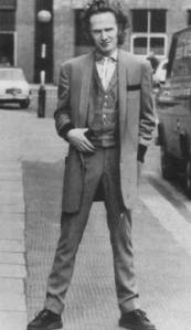 Malclom McLaren con un look edwardian que adoptaron los teddy boys