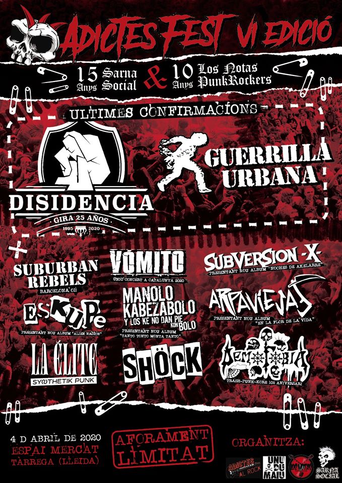 Cartel completo del Adictes Fest 2020