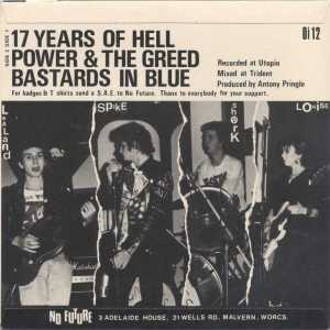 Contraportada del single '17 Years of Hell' de the Partisans, editado por No Future