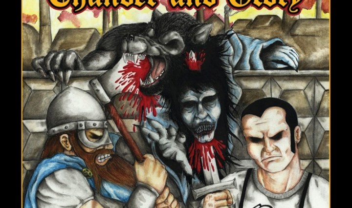 The Prowlers & Thunder and Glory 7" split: 'Beuverie & Barbarie' (Contra Records & Badly Sound Productions, 2019)