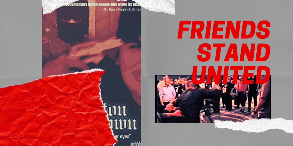 Artículo sobre la crew Friends Stand United surgida a principios de los 90s en la escena hardcore de Boston