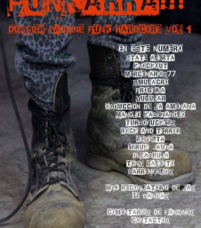 Portada nº1 de Punkarra!!!: Dossier Punk Hardcore (marzo 2020)