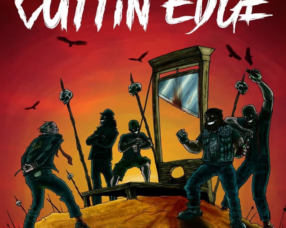 Portada de 'Face Down' (Rebellion Records, 2020) del disco de debut de Cuttin' Edge