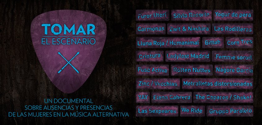 Rock, Punk, Hardcore, Rap, Indie, Grunge, Pop... grupos de todas las escenas y sus componentes femeninas, así como promotoras, investigadores o activistas culturales nos hablan y debaten sobre cuestiones como la música, la libertad y sobre presencias, ausencias, machismos, normalizaciones, etc. en la escena musical alternativa.