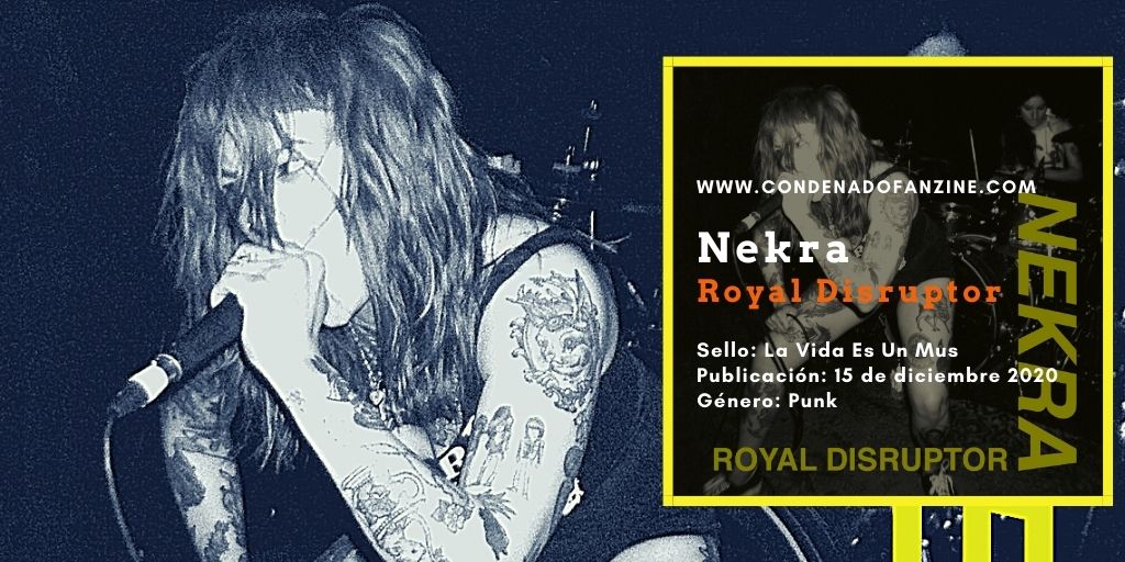 Reseña del 7" 'Royal Disruptor' de Nekra, publicado en diciembre de 2020 por La Vida Es Un Mus