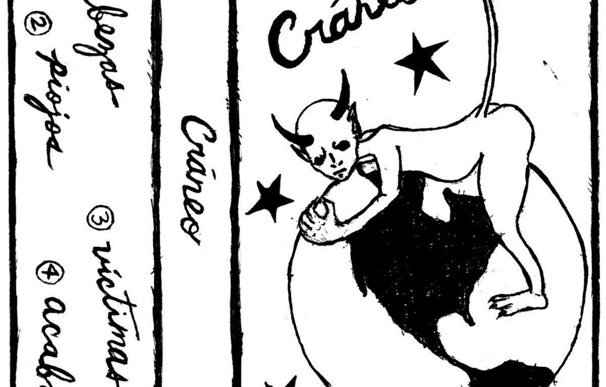 Portada de la 'Demo' de 4 canciones de Craneo (banda punk de Los Ángeles)