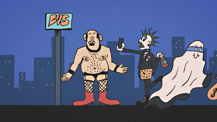 Vídeo de la canción "Desconfía ese chico" del disco 'Una vida vulgar' de Rata Negra (La Vida Es Un Mus / Humo Internacional, 2021)