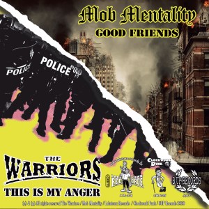 'Brothers In Oi!' 7" compartido entre The Warriors y Mob Mentality, editado en 2020 por Laketown Records, 8 Up Records y Clockwork Punk