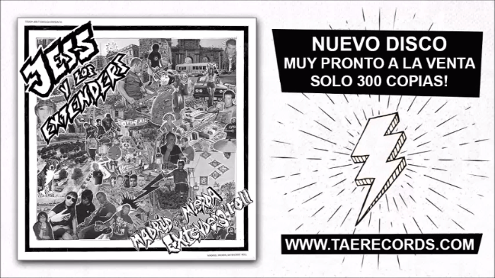 "Mi generación", canción de adelano del nuevo disco de Jess Y Los Extenders: 'Madrid, Mierda, Extender's Roll' (Tough Ain't Enough, 2021)