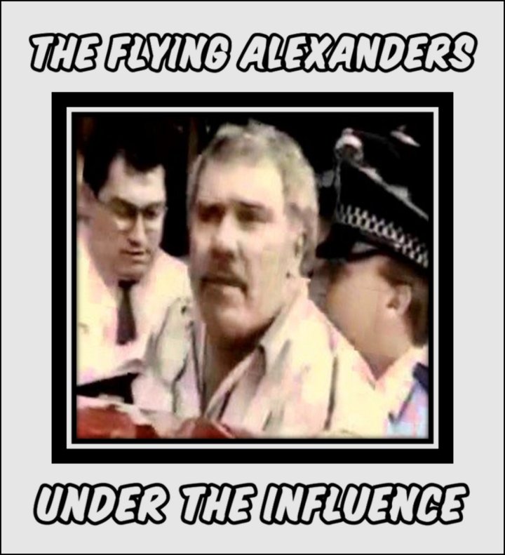 Portada de 'Under The Influence' de The Flying Alexanders, publicado por Weekend Offender Records en febrero de 2021