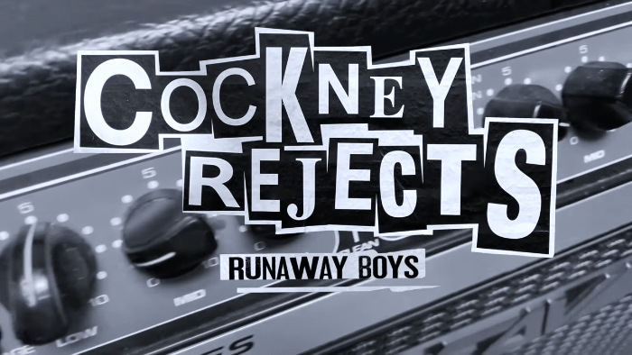 Vídeo con una versión de la canción "Runaway Boys", original de Stray Cats, a cargo de Cockney Rejects (abril, 2021)