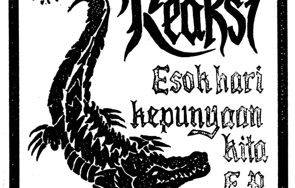 Portada del EP 'Esok Hari Kepunyaan Kita' de Reaksi, que será editado en mayo de 2021 por La Vida Es Un Mus y Hardcore Victim