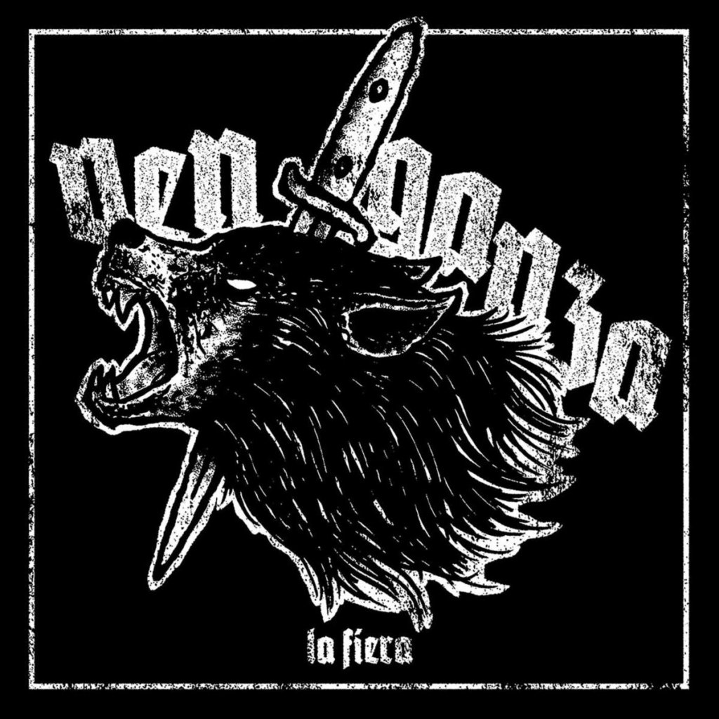 Portada del Ep de cuatro canciones titulado 'La Fiera' de Venganza, editado en abril de 2021 por Youthanasia DIY y Discos Enfermos