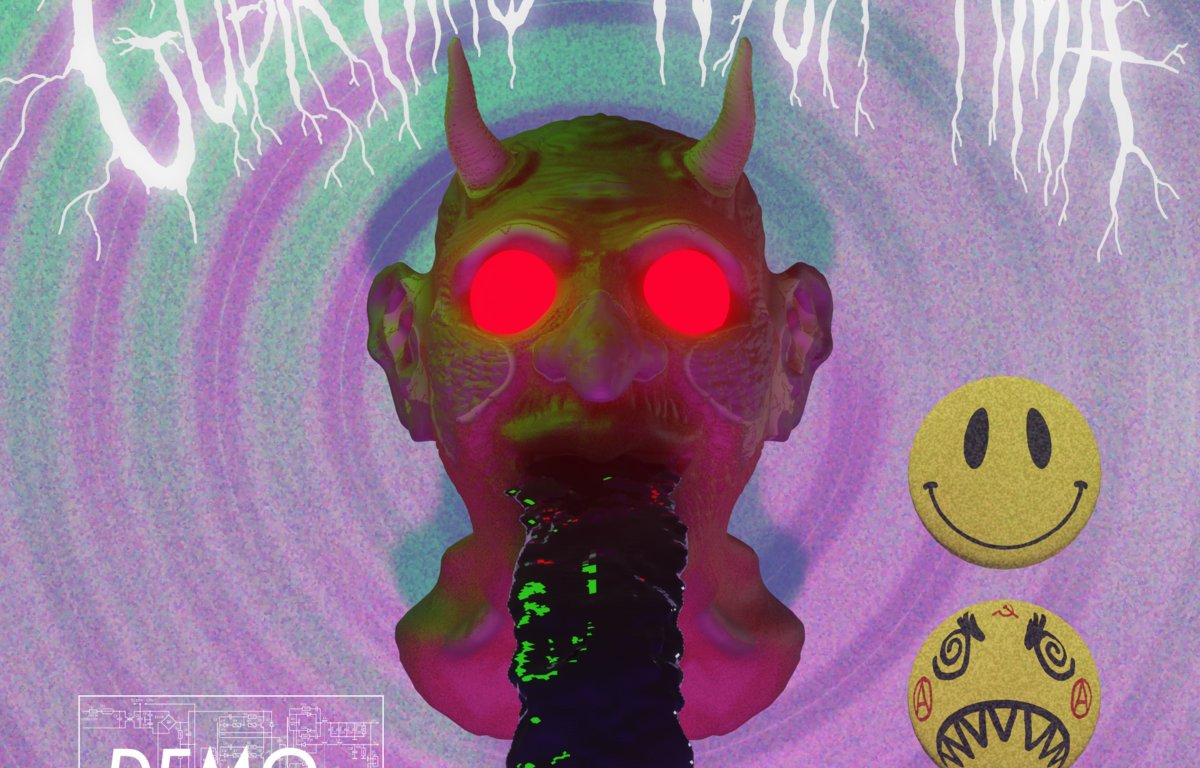 Portada de 'Demo' de la banda islandesa de synth-punk Guðir hins nýja tíma (2021)