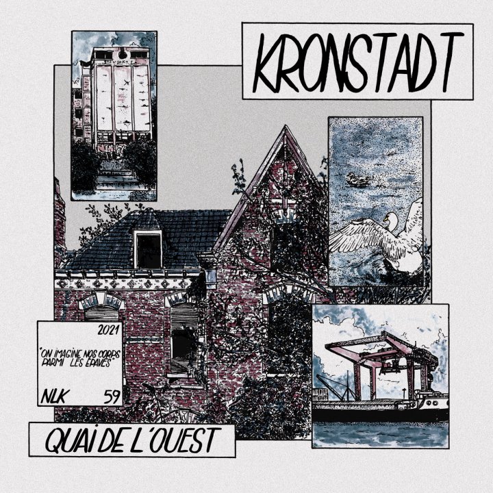 Portada de 'Quai de l'ouest', nuevo disco de Kronstadt que será publicado en junio de 2021 por el sello Une Vie Pour Rien Vinyles