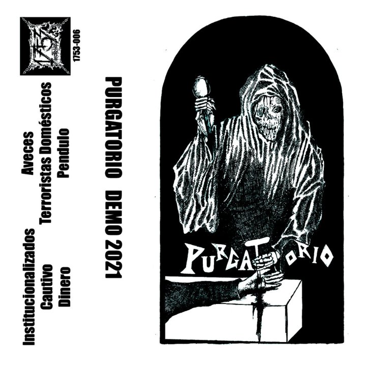 Portada de la 'Demo' de Purgatorio, banda hardcore & punk procedente de Los Ángeles (2021)