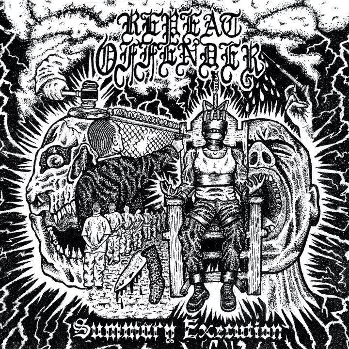 Portada de 'Summary Execution' de Repeat Offender, que será editado en el verano de 2021 por Mendeku Diskak y Shitkicker Records
