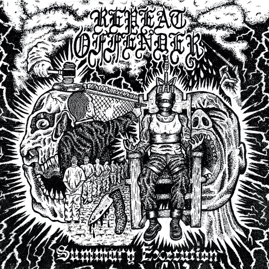 Portada de 'Summary Execution' de Repeat Offender, que será editado en el verano de 2021 por Mendeku Diskak y Shitkicker Records