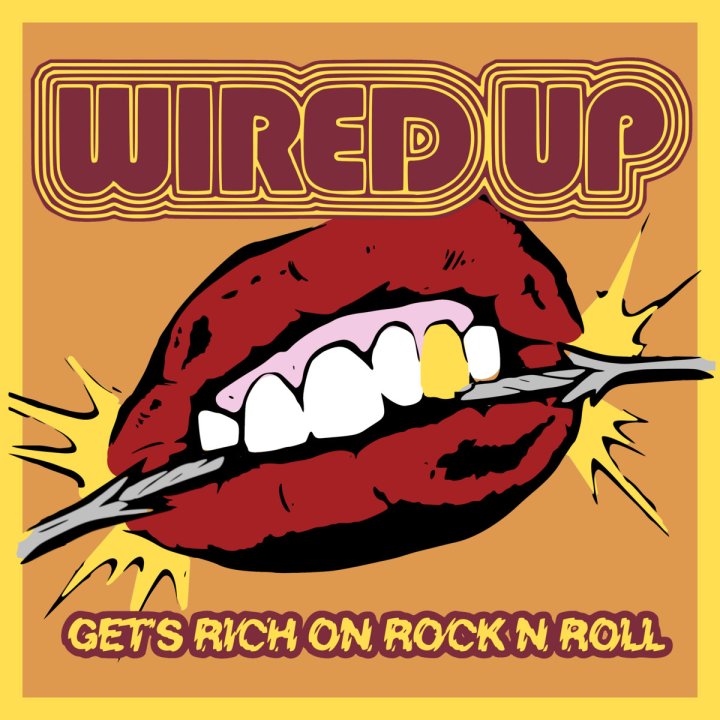 portada de 'Gets Rich On Rock 'N' Roll' de Wired Up (2021)
