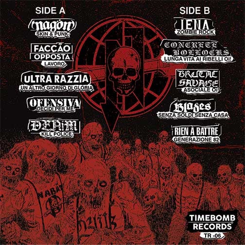 contraportada de 'Zombie Rock (A Worldwide Tribute To Nabat)' (Timebomb, 2021)