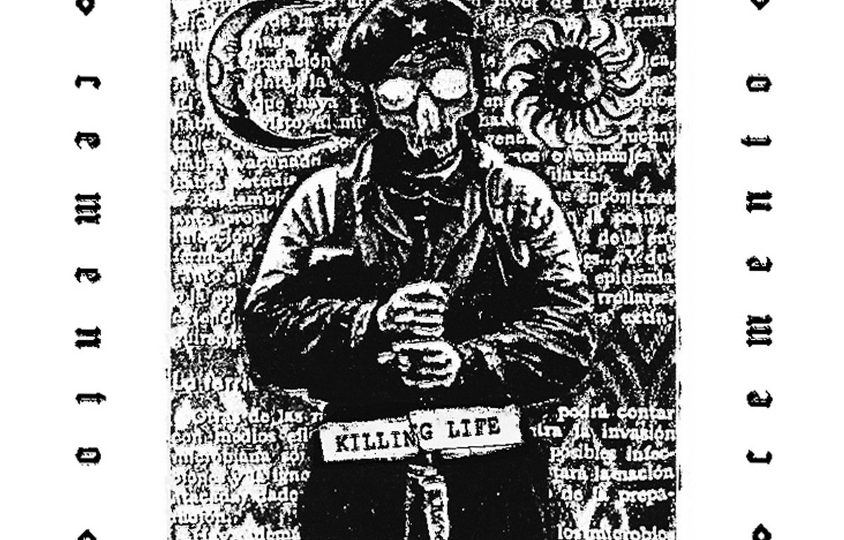 Portada de la casete 'Killing Life' (Iron Lung Records, 2021) de Cemento