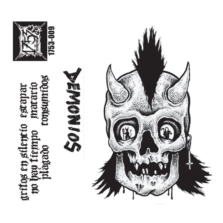 Portada de la casete de debut de Demonios, banda punk procedente de Los Ángeles