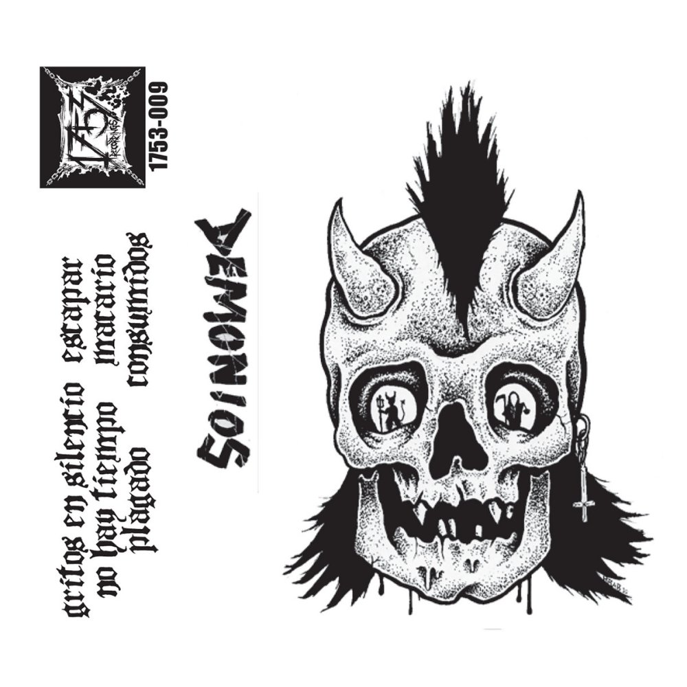 Portada de la casete de debut de Demonios, banda punk procedente de Los Ángeles