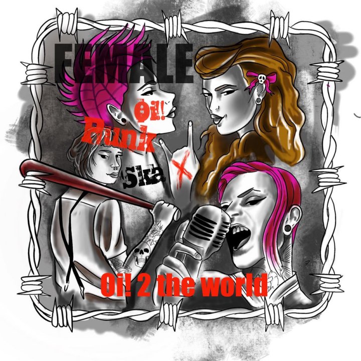 Portada de 'Oi 2 the World Vol 3 - Female Punk, Oi, and Ska' (2021)