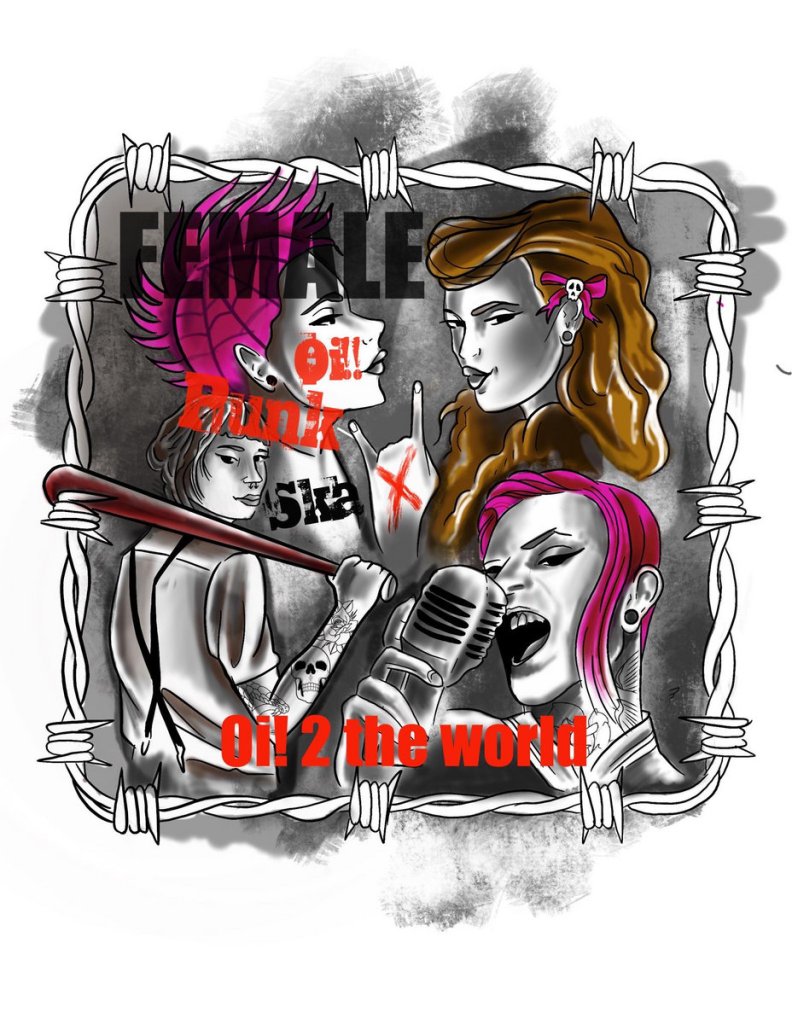 Portada de 'Oi 2 the World Vol 3 - Female Punk, Oi, and Ska' (2021)