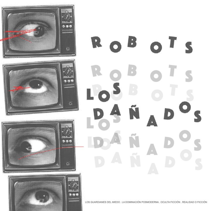 Portada del disco compartido entre Robots (Barcelona) y Los Dañados (Buenos Aires) en 2021