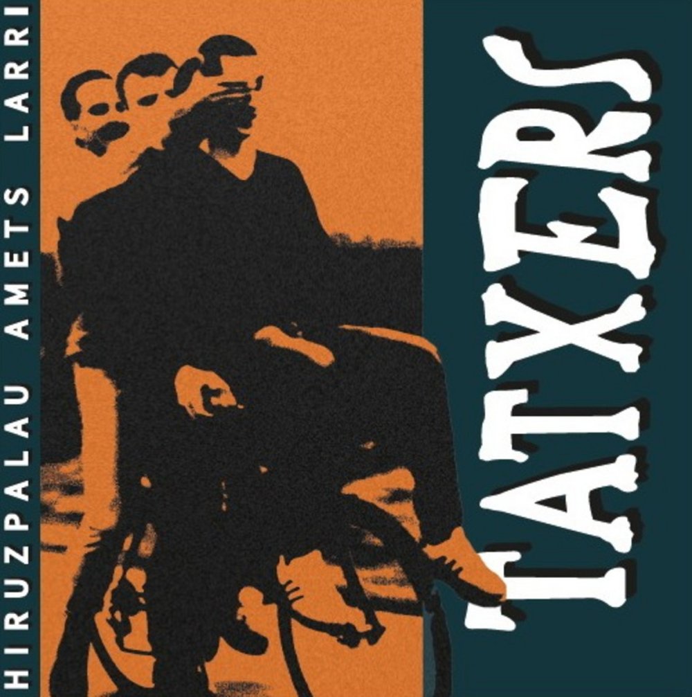 Portada del disco 'Hiruzpalau amets larri' de Tatxers (Tough Ain't Enough Records, 2021)