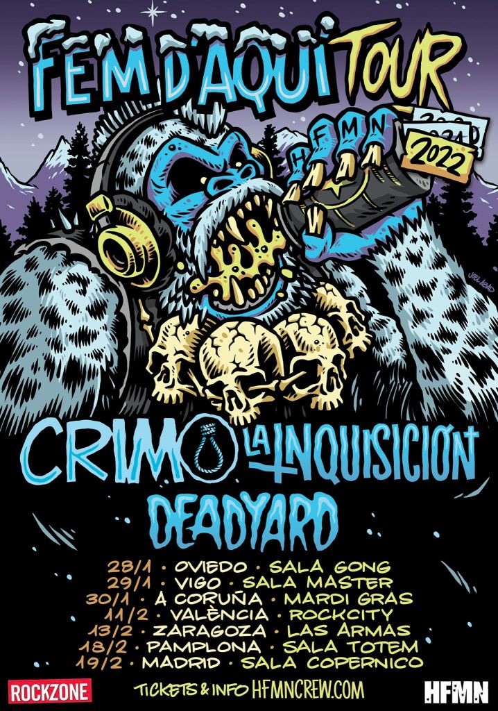 Fechas de Fem 'D'Aqui Tour 2022 con CRIM, La Inquisición y Deadyard