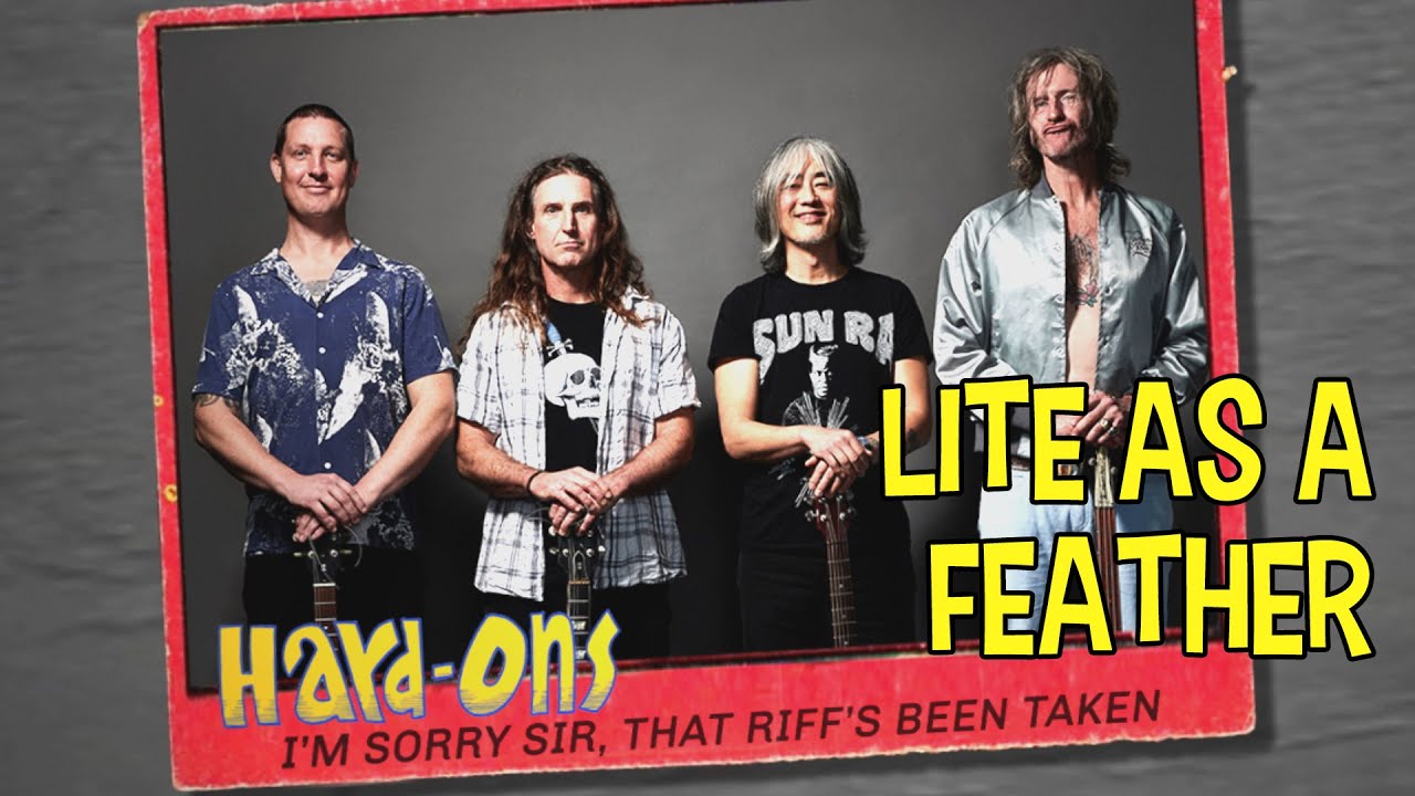 "Lite as a Feather", canción de adelanto del nuevo disco de Hard-Ons: 'I'm Sorry Sir, That Riff's Been Taken' (2021)