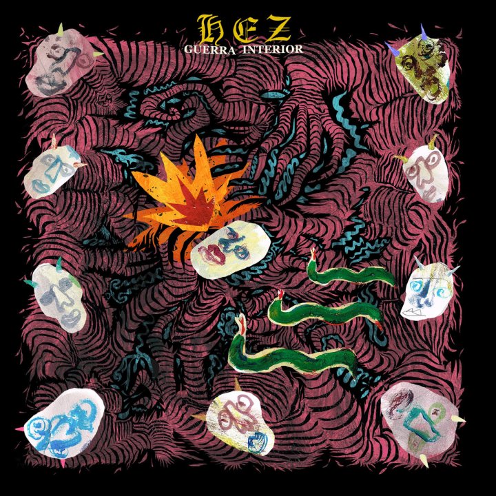 Portada del 7" 'Guerra Interior' de Hez co-editado y distribuido en España por Discos Enfermos