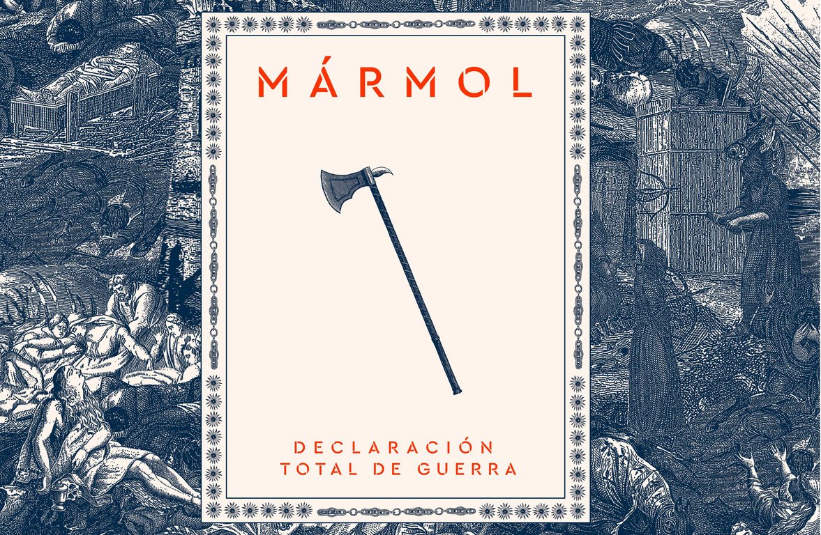 Portada de 'Declaración total de guerra' de Mármol (2021)