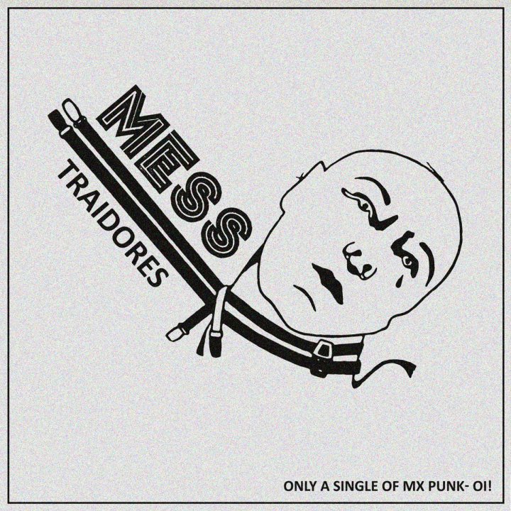 Portada del 7" 'Traidores' de Mess, editado por Under The Radar (2021)