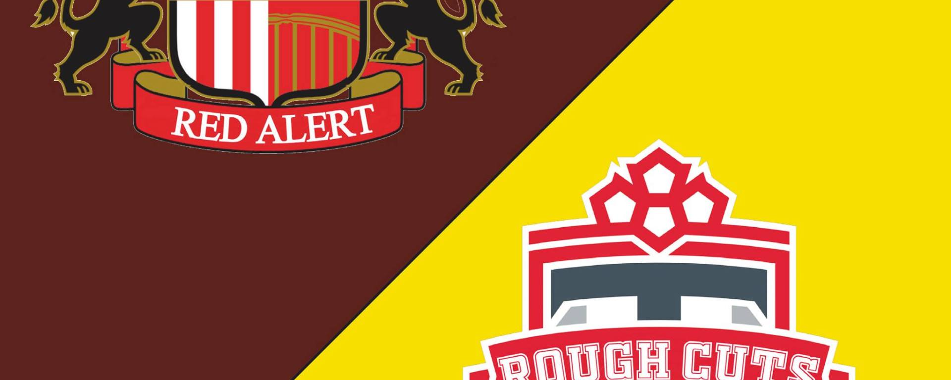 Portada del EP compartido entre Red Alert y Rough Cuts, editado en agosto de 2021 por Cursed Blessings