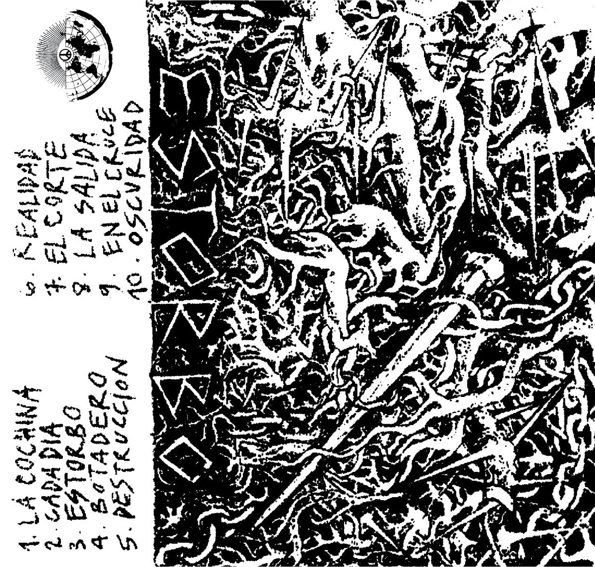 Portada de la casete de Estorbo, banda punk de Montreal (2021)