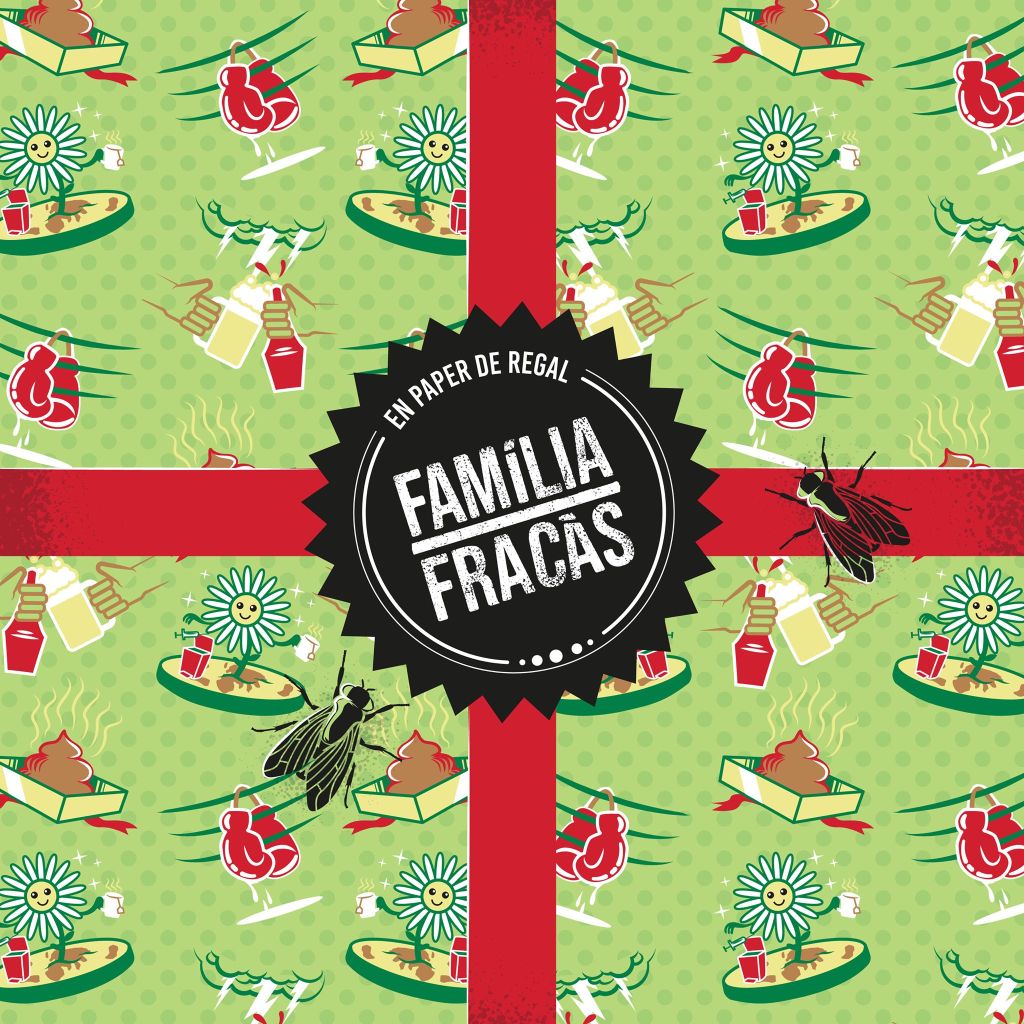 Portada del EP 'En paper de regal' de Família Fracàs (2021)