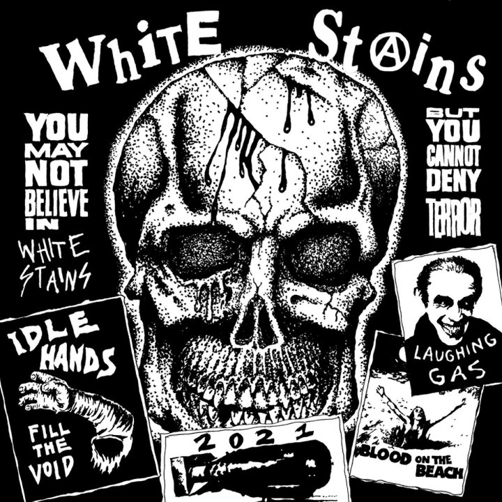 Portada del EP 'Blood on the Beach' de White Stains (2021)
