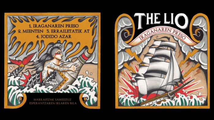 Portada del EP 'Iraganaren Preso' de The Lio (2022)
