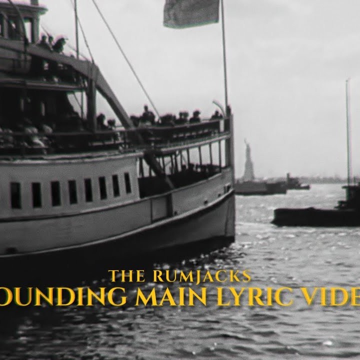 Vídeo con letra de la canción "Bounding Main" de The Rumjacks, que será parte del EP 'Brass For Gold' (2022)