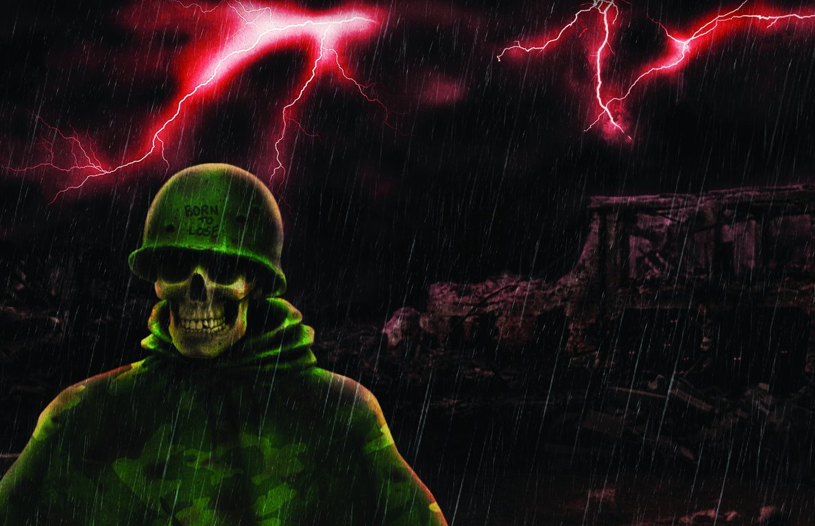 Portada del 7" compartido entre Stormbringers & Ofensiva (2022)